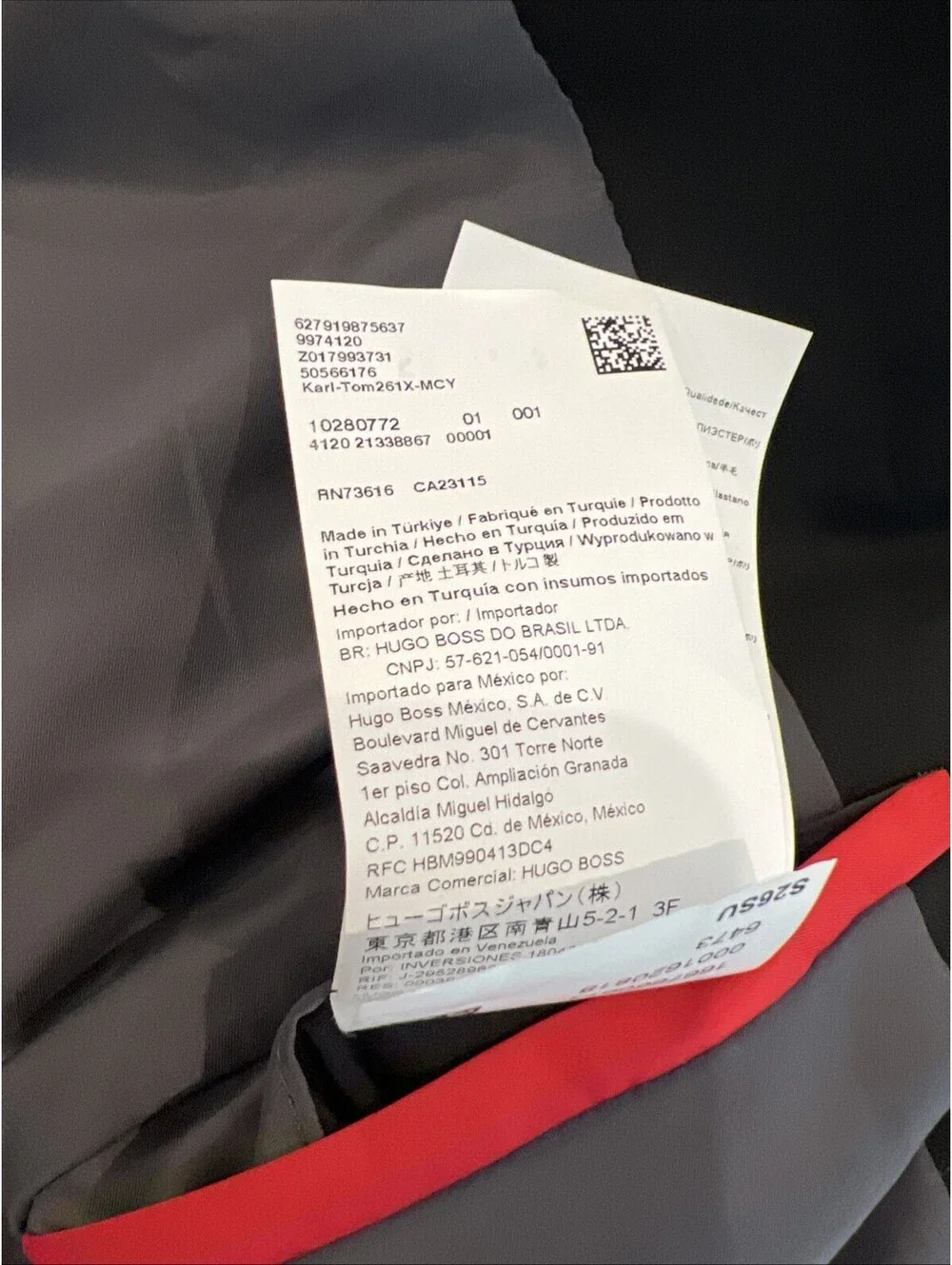$569 NEW Hugo Boss Men's Super-Flex  Black 48R  Jacket